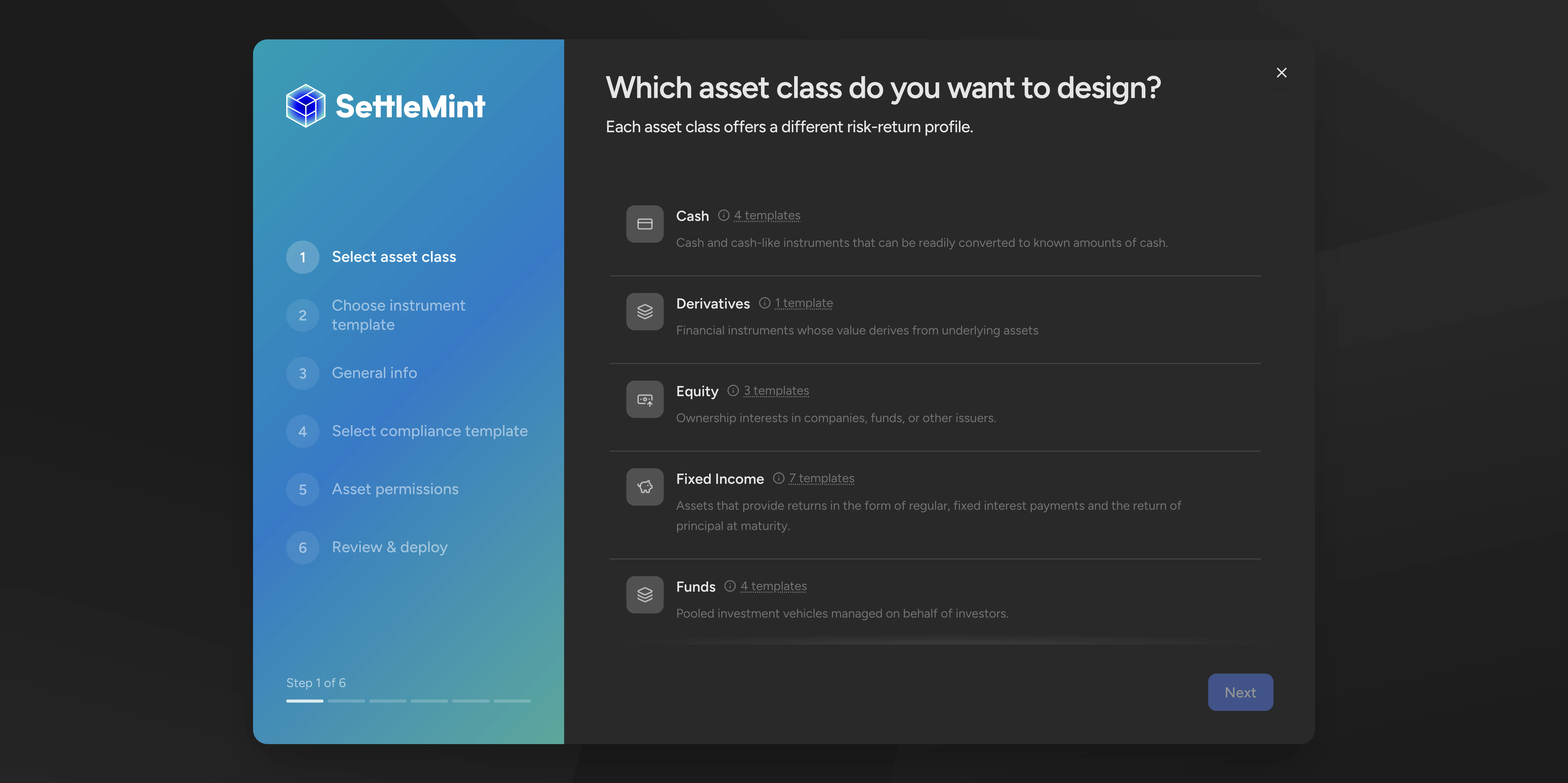 Begin equity tokenization in the Asset Designer